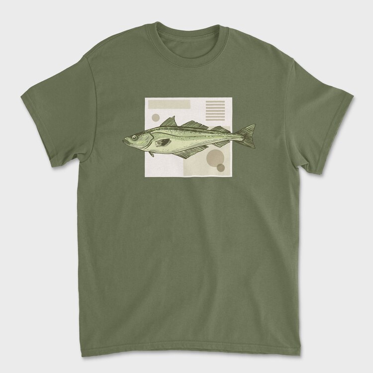 Pollock Fish, Унисекс Мъжка Тениска