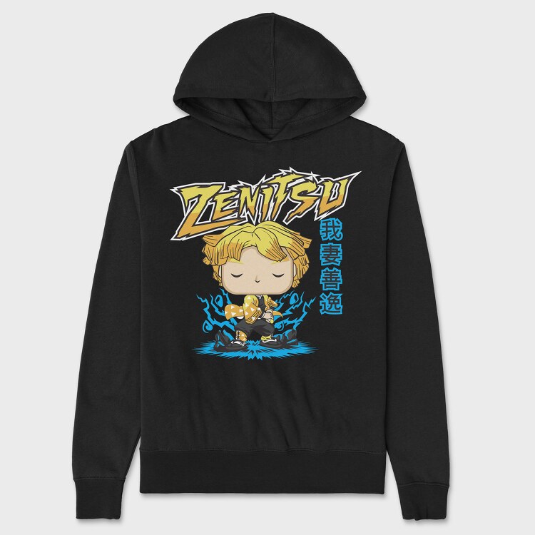 Funko Anime Demon Slayer Zenitsu, Унисекс Мъжко Суичър