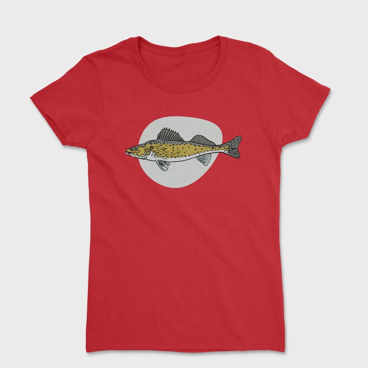 Walleye Fish, Women's T-Shirt