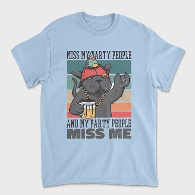 Party Cat, Unisex Men's T-Shirt