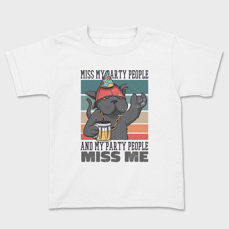 Party Cat, Kids' T-Shirt