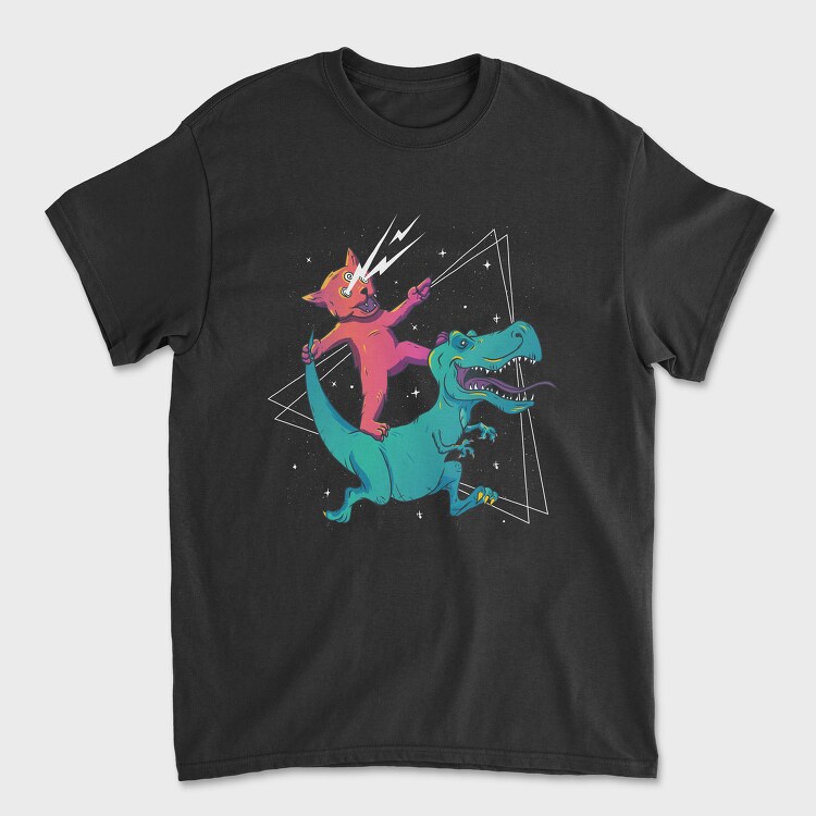Trippy Cat, Унисекс Мъжка Тениска