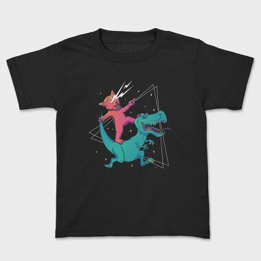 Trippy Cat, Kids' T-Shirt