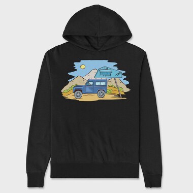 Offroad Camping, Unisex Men's Hoodie