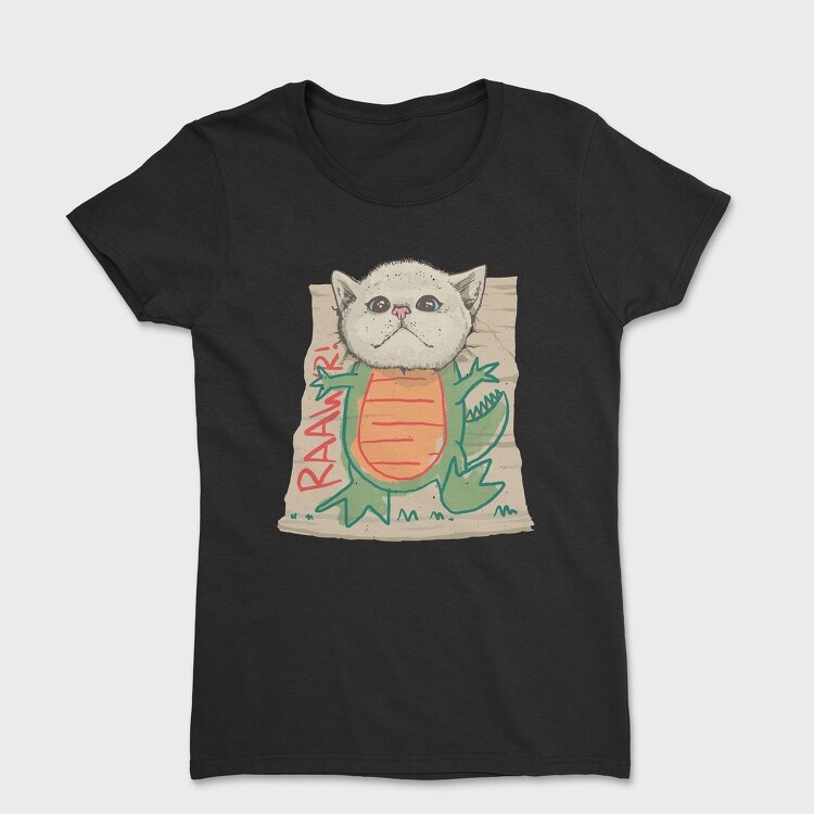 Dinosaur Cat, Women's T-Shirt