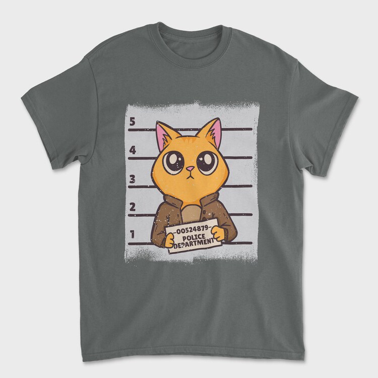 Mugshot Cat, Унисекс Мъжка Тениска