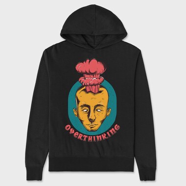 Unisex Men's Hoodie, Overthinking