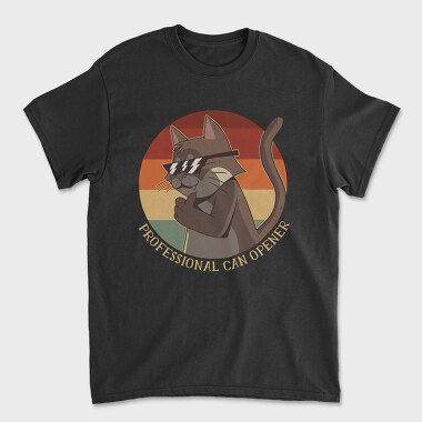 Unisex Men's T-Shirt, Cool Cat