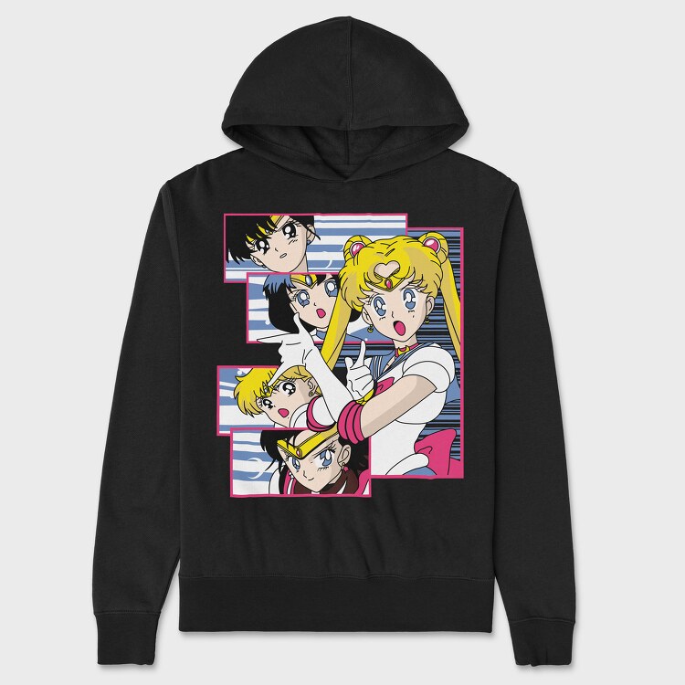 Sailor Moon 12, Унисекс Мъжко Суичър