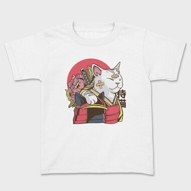Samurai Cat, Kids' T-Shirt