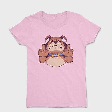 Dog Middle Finger, Women's T-Shirt