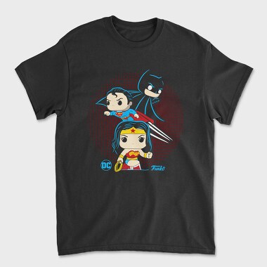 Batman Superman Wonder Woman Comics, Unisex Men's T-Shirt