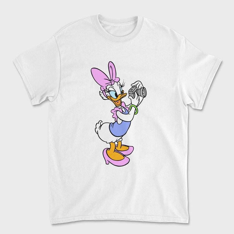 Cartoon Retro Daisy Duck 2, Унисекс Мъжка Тениска
