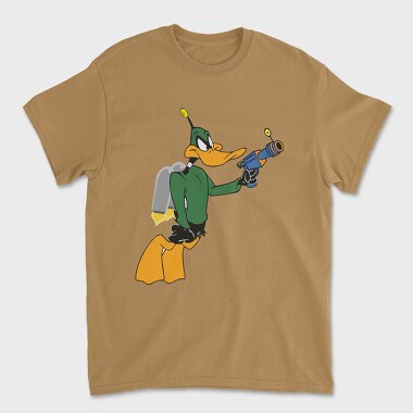 Cartoon Retro Duck Dodgers 2, Unisex Men's T-Shirt