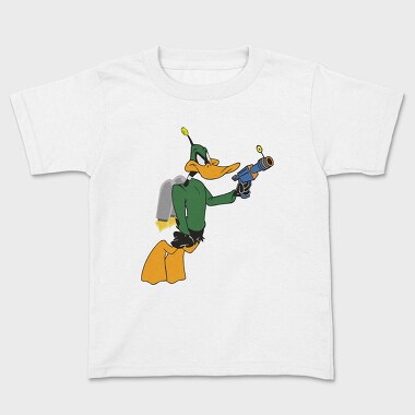 Cartoon Retro Duck Dodgers 2, Kids' T-Shirt