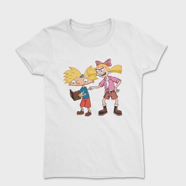 Cartoon Retro Hey Arnold 1, Дамска Тениска