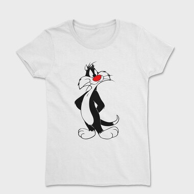 Cartoon Retro Silvestre 3, Дамска Тениска