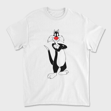 Cartoon Retro Silvestre 5, Унисекс Мъжка Тениска