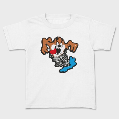 Cartoon Retro Tazmania 4, Kids' T-Shirt