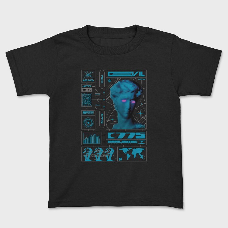 Electric Evil 1, Kids' T-Shirt