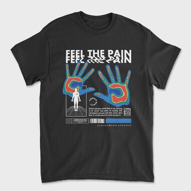 Feel The Pain 2, Unisex Men's T-Shirt