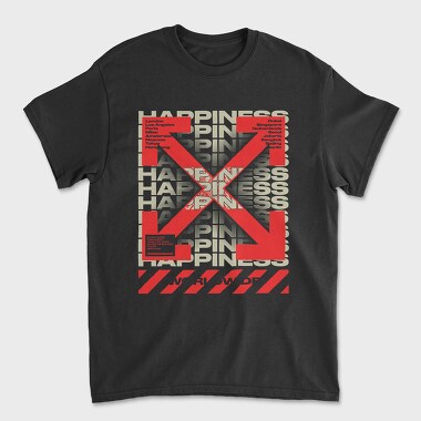 Happiness 2, Unisex Men's T-Shirt