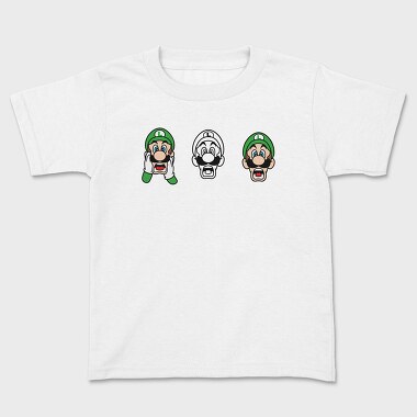 Luigi Scream 1 2, Kids' T-Shirt