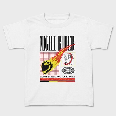 Kids' T-Shirt, Night Rider 2