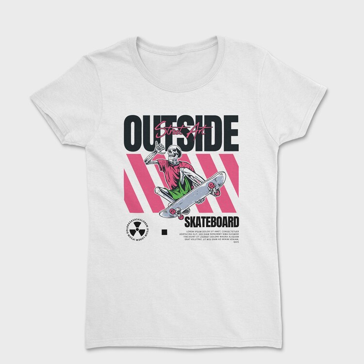 Outside Skateboard 2, Дамска Тениска