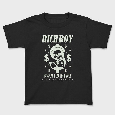 Richboy 1, Kids' T-Shirt