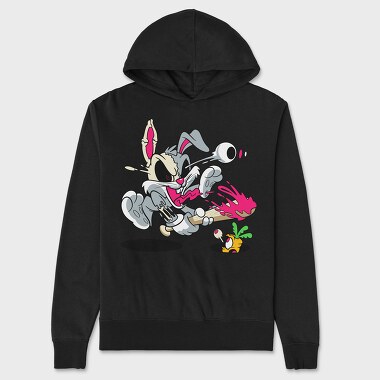 Crazy Bugs Bunny, Unisex Men's Hoodie