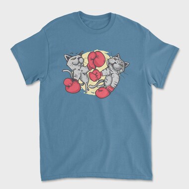 Boxing Cats, Unisex Men's T-Shirt