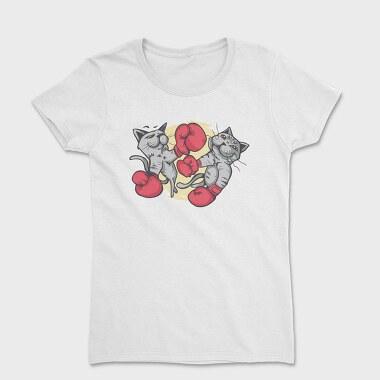 Boxing Cats, Women's T-Shirt