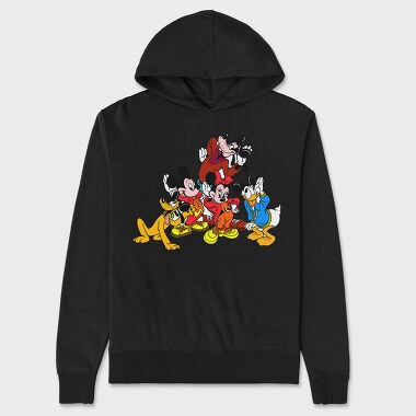 Cartoon Retro Disney 1, Унисекс Мъжко Суичър