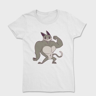 Muscle Cat, Women's T-Shirt