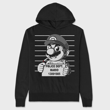 Police Dept Mario Bros, Unisex Men's Hoodie