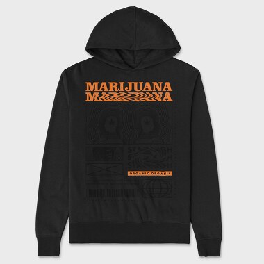 Marijuana 1, Unisex Men's Hoodie