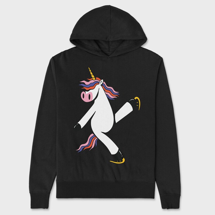 Unicorn Ice Skating, Унисекс Мъжко Суичър
