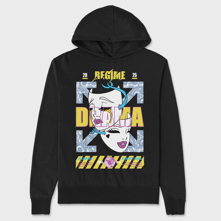 Drama 1, Unisex Men's Hoodie