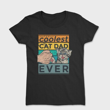Coolest Cat Dad, Women's T-Shirt