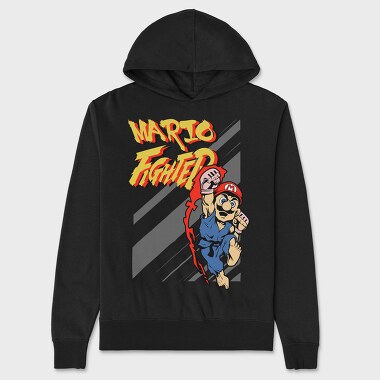 Mario Fighter, Унисекс Мъжко Суичър