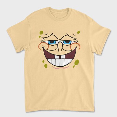 SpongeBob face 7, Unisex Men's T-Shirt