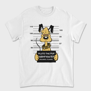 Prisoner Pluto the Pup, Unisex Men's T-Shirt