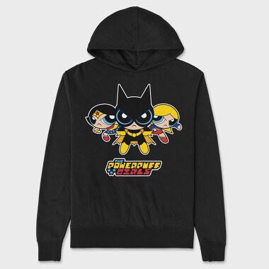 The Powerpuff Girls Wonderwoman Batgirl, Unisex Men's Hoodie