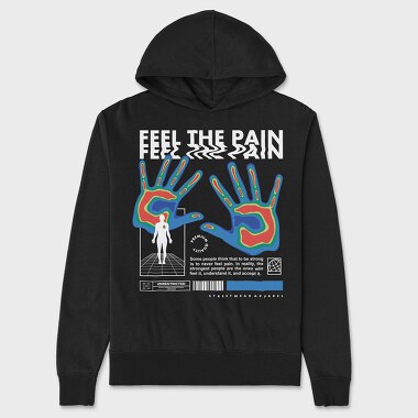 Feel The Pain 2, Unisex Men's Hoodie