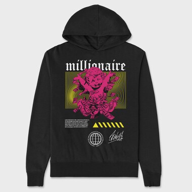Millionaire 2, Unisex Men's Hoodie