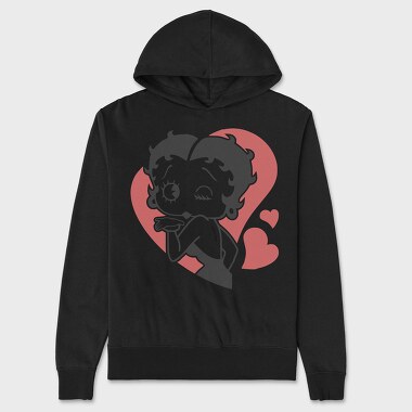 Betty Boop 64, Unisex Men's Hoodie