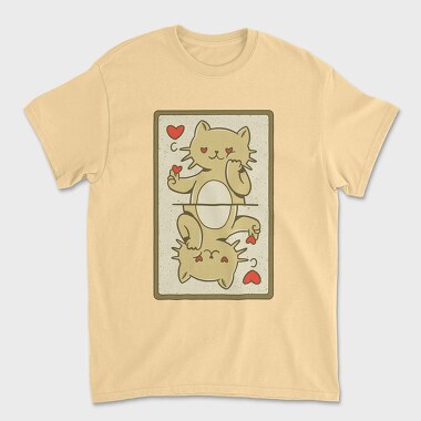 Cat Card, Unisex Men's T-Shirt