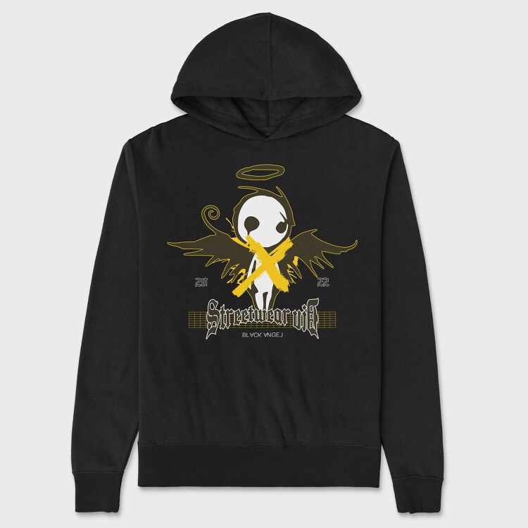 Black Angel 2, Unisex Men's Hoodie