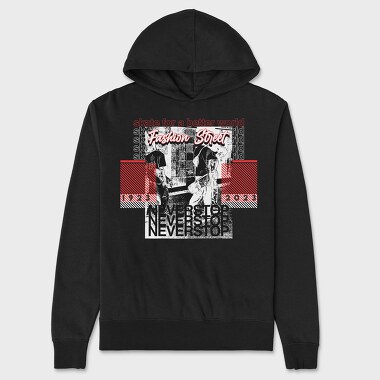 Never Stop 2, Unisex Men's Hoodie